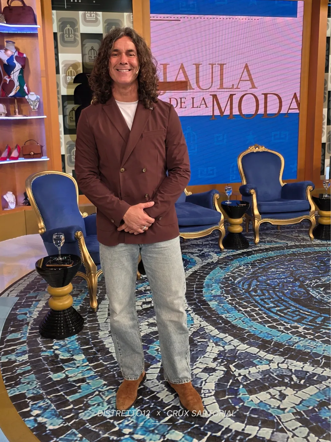 Look CRUX en el set de La Jaula de la Moda
