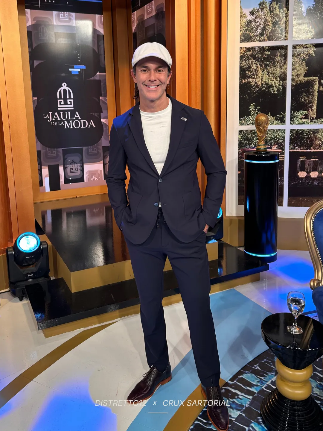 Look CRUX en el set de La Jaula de la Moda